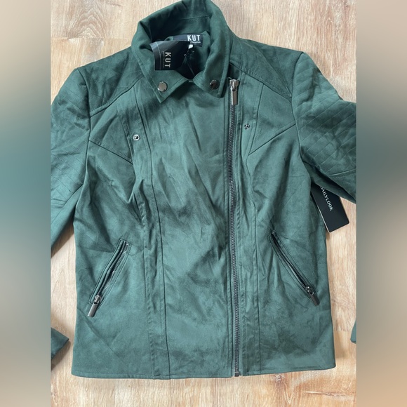 NWT Kut from the Kloth Emma Faux Suede Moto Jacket - Picture 6 of 11